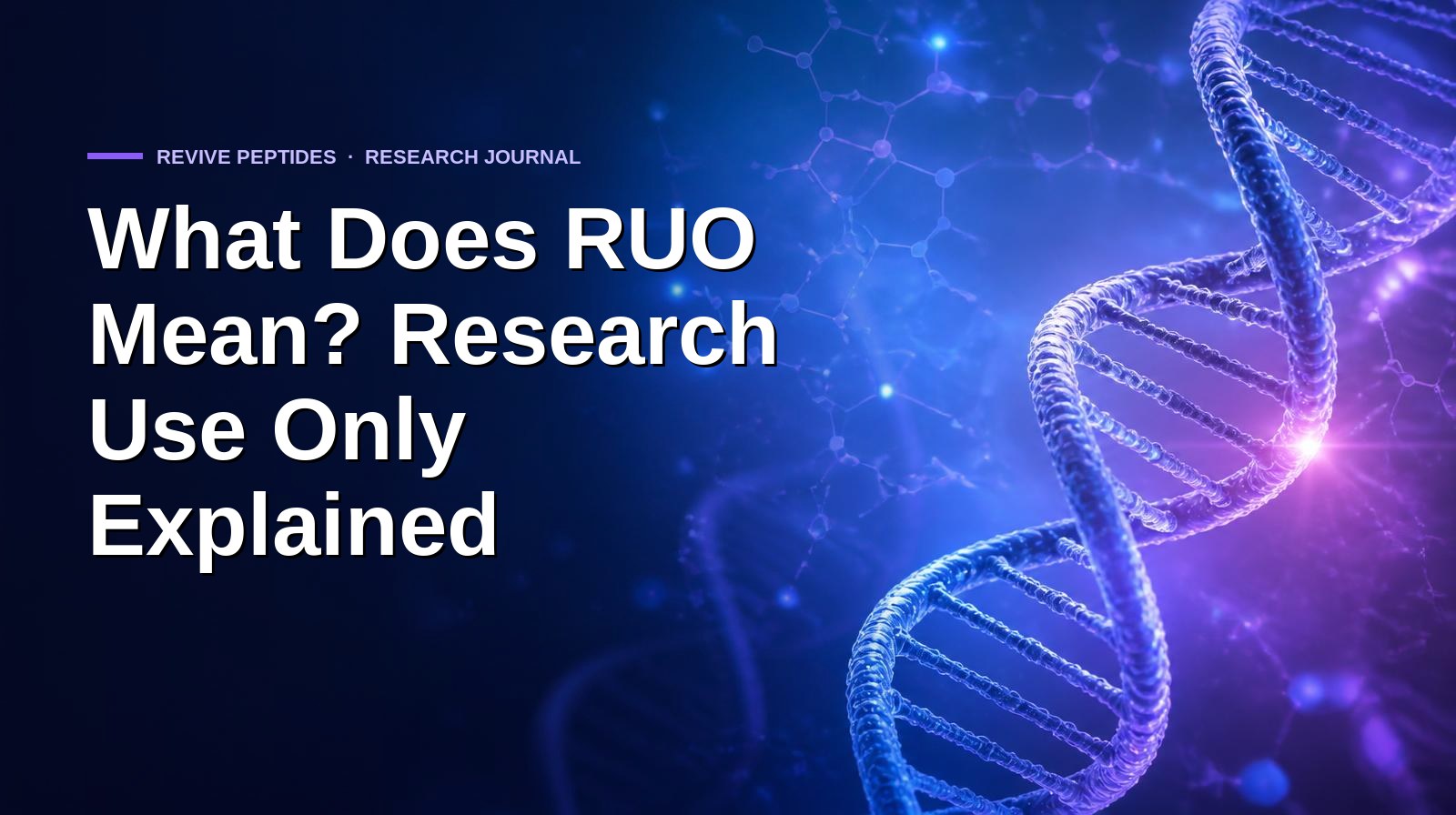 Research Use Only: What RUO Status Means for New Zealand Labs — NZ Peps research article cover image